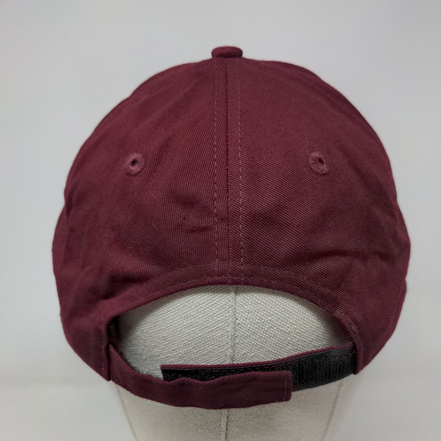 Cheam CC Cricket Club Est 1864 Strapback Hat Red Burgundy One Size Embroidered