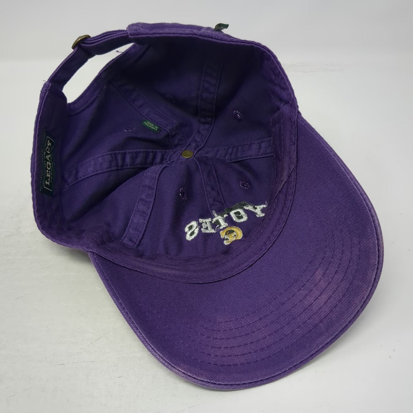 College of Idaho Yotes Basketball Legacy Cap Purple White Yellow One Size Hat