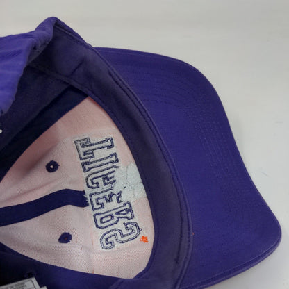 Clemson Tigers Strapback Hat Purple Orange Embroidered Logo NCAA Adjustable