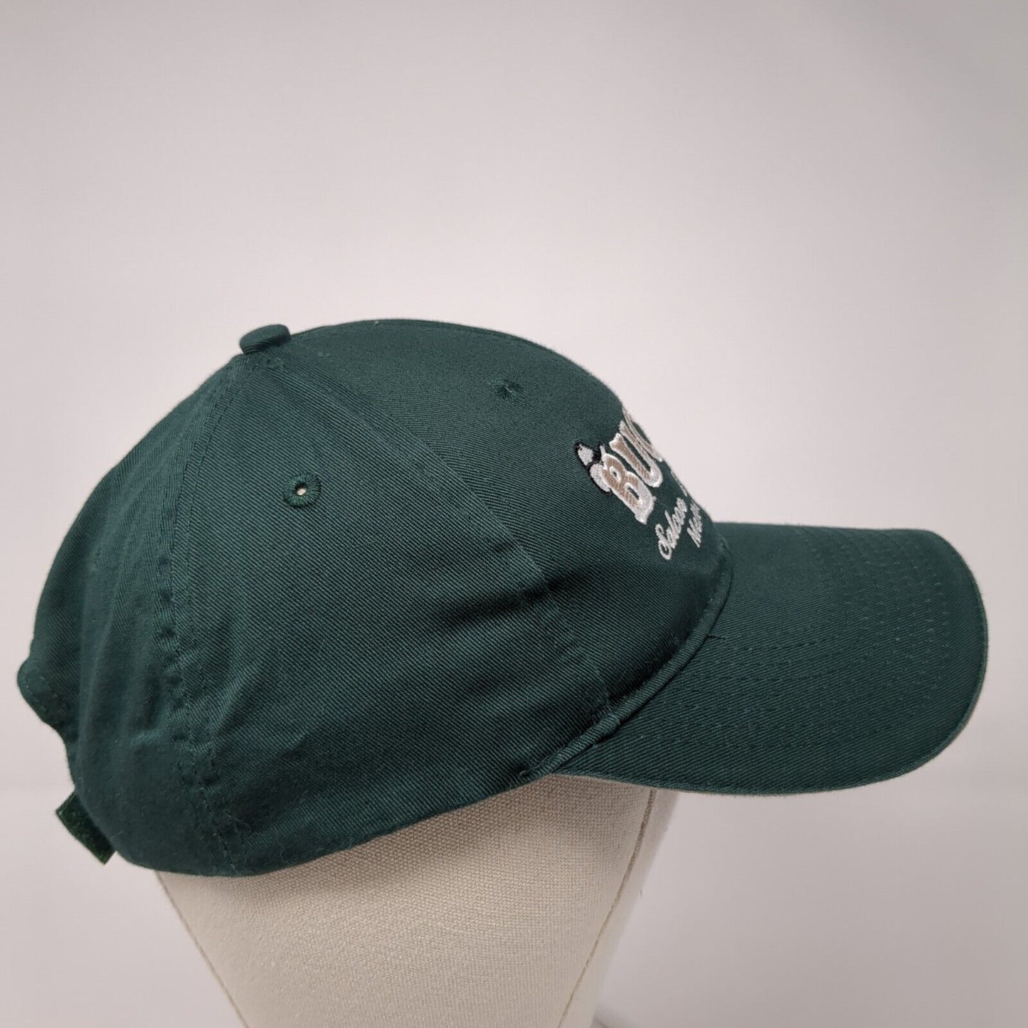 Buck's Saloon & Steakhouse Melba Idaho Strapback Hat Green OS Adjustable Cotton