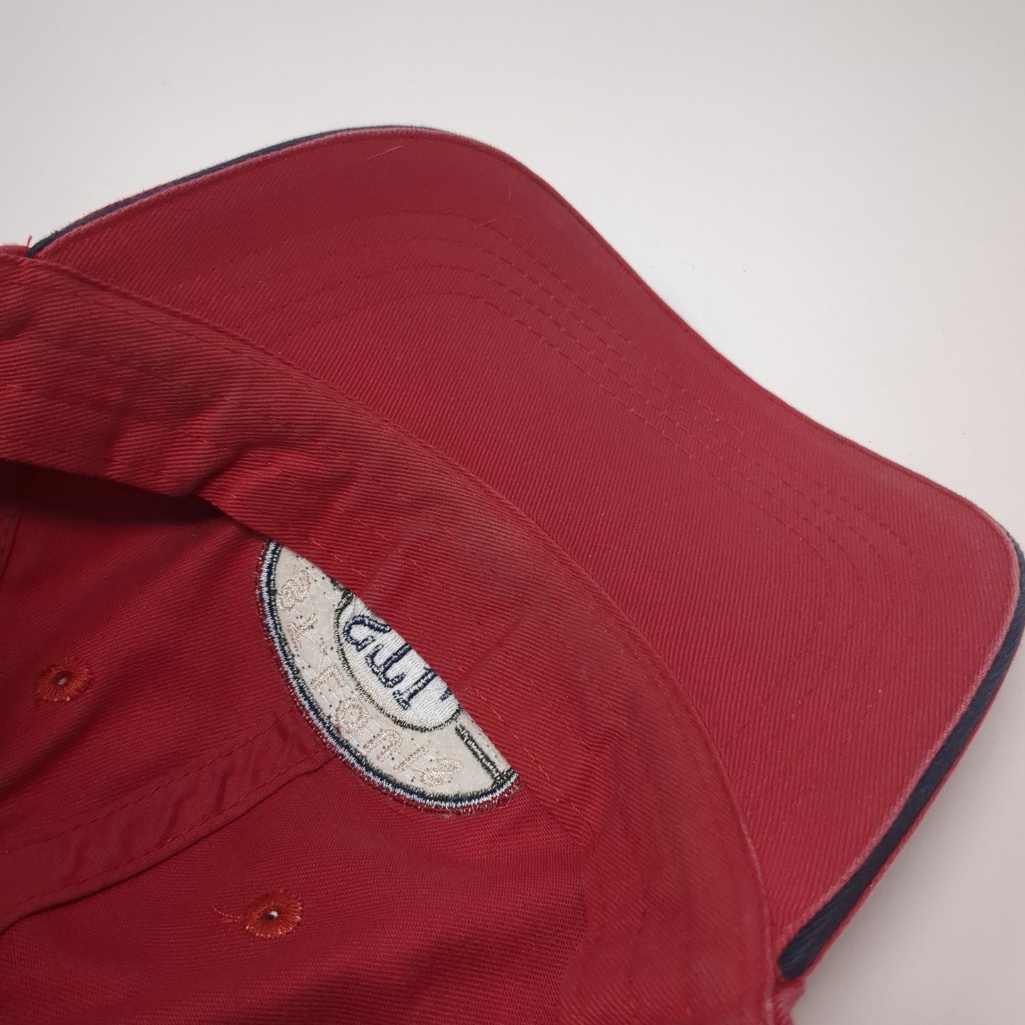St. Louis Missouri STL Slideback Hat Red One Size Adjustable Fahrenheit