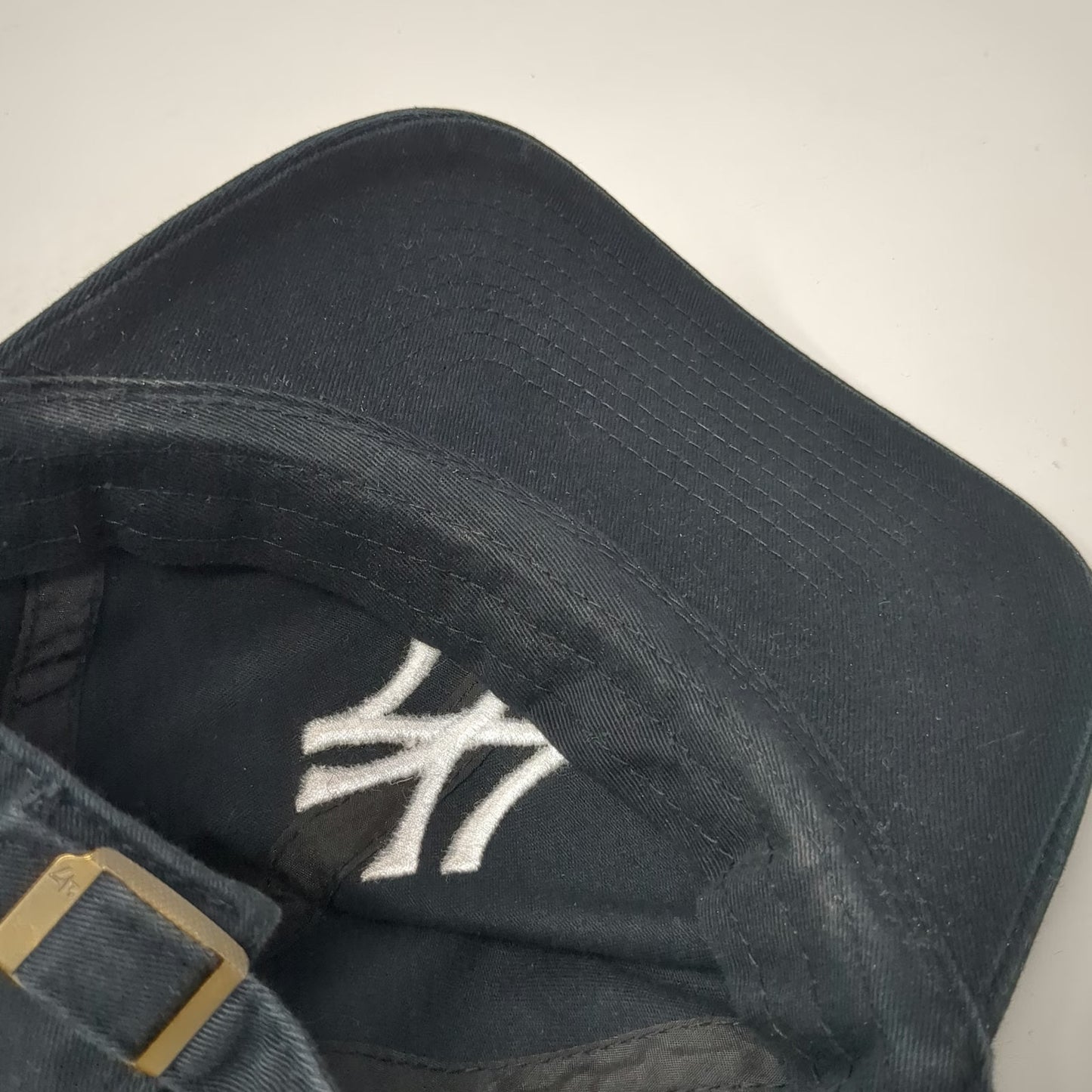 New York Yankees MLB '47 Baseball Cap Black One Size Cotton Slideback Logo Hat