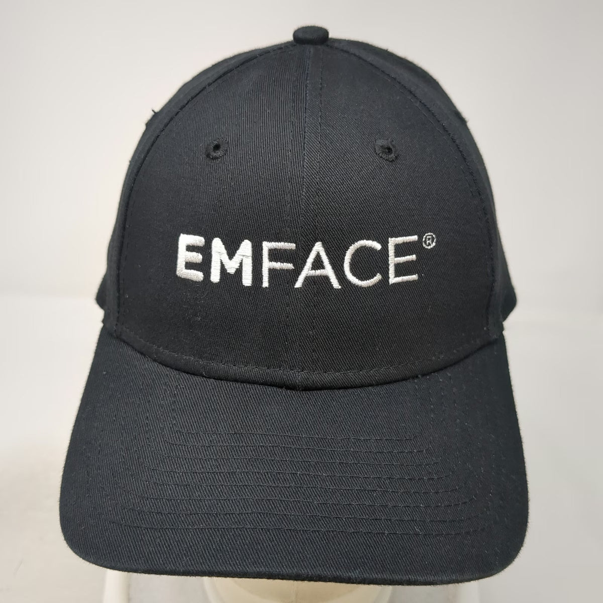 New Era Baseball Cap Black One Size EMFACE Embroidered 9FORTY Strapback Hat