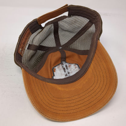 Royal Resortwear Baseball Cap Orange Brown One Size Yellowstone Geyser Mesh Hat