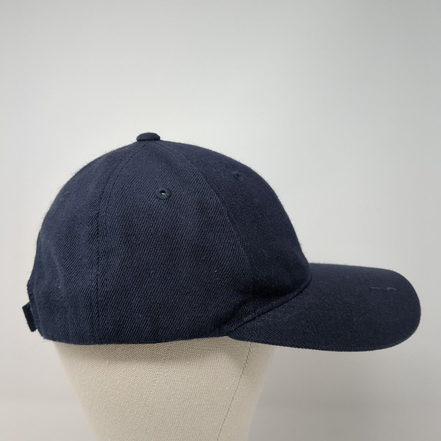 Lids Strapback Hat Blue One Size Adjustable Vented Holes 6 Panel Blank