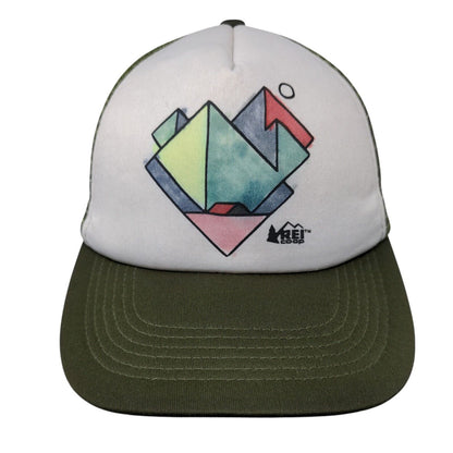 REI Coop Snapback Trucker Hat Multi OSFA Mesh Back Outdoor Colorblock
