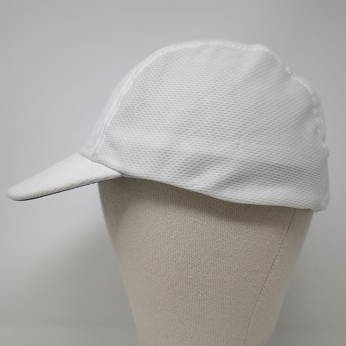 Headsweats Baseball Cap White One Size Reflective Stripe Coolmax Running Hat