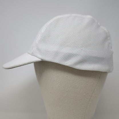 Headsweats Baseball Cap White One Size Reflective Stripe Coolmax Running Hat