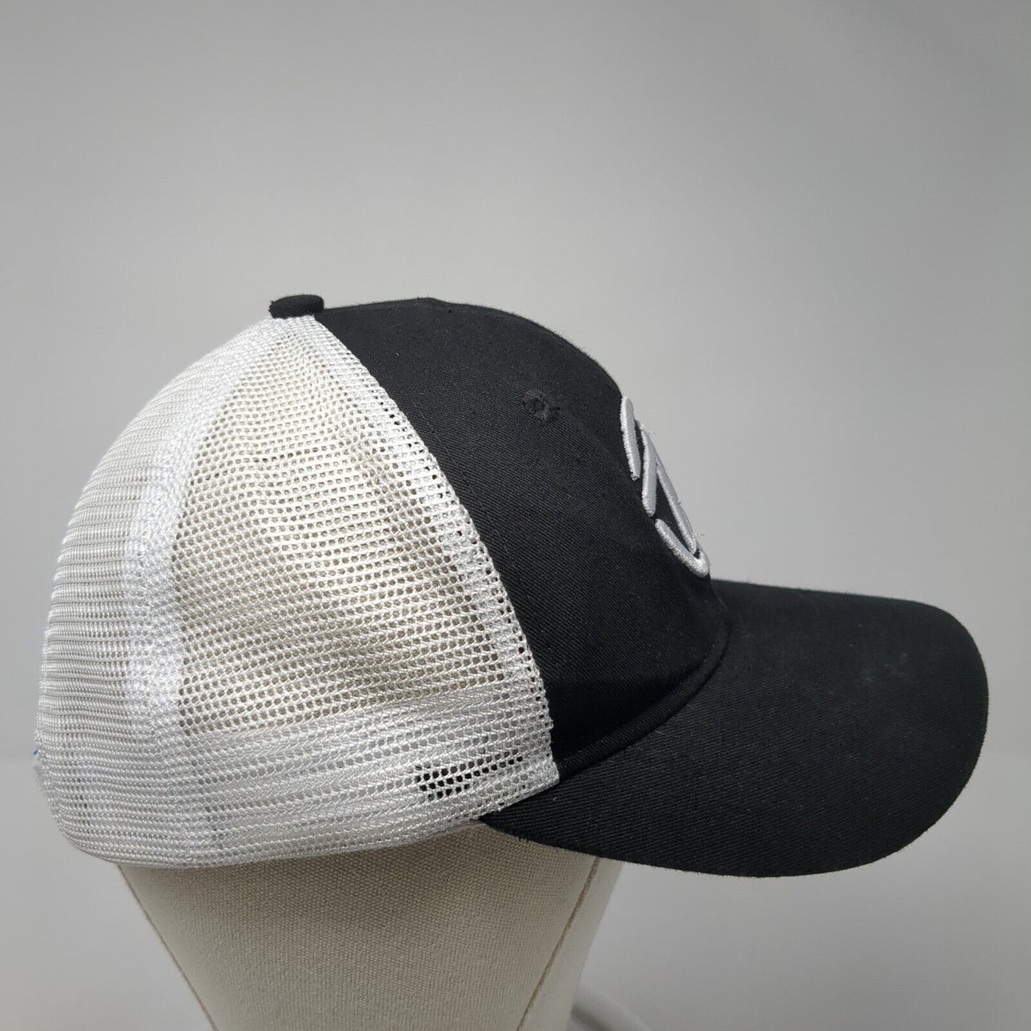 Circle Z Ag & Irrigation Strapback Trucker Hat Black One Size Mesh Back