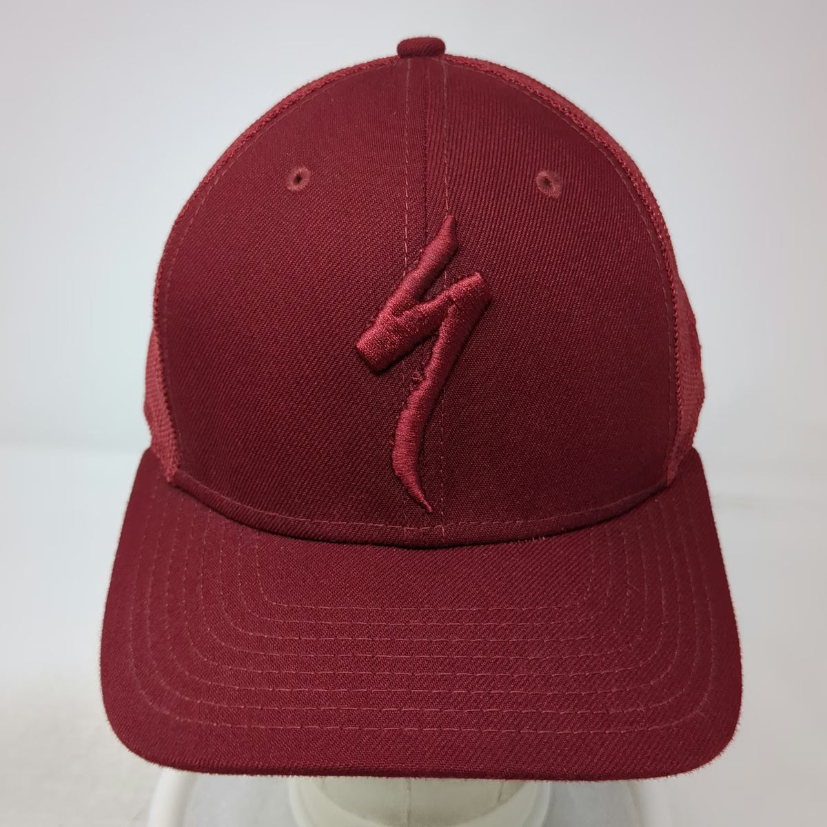 New Era Trucker Hat Red One Size Specialized Logo Mesh Back Snapback Cycling