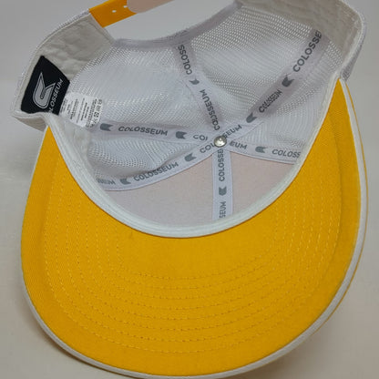 Colosseum Trucker Hat Yellow White One Size Rowan University Owls Mesh Snapback