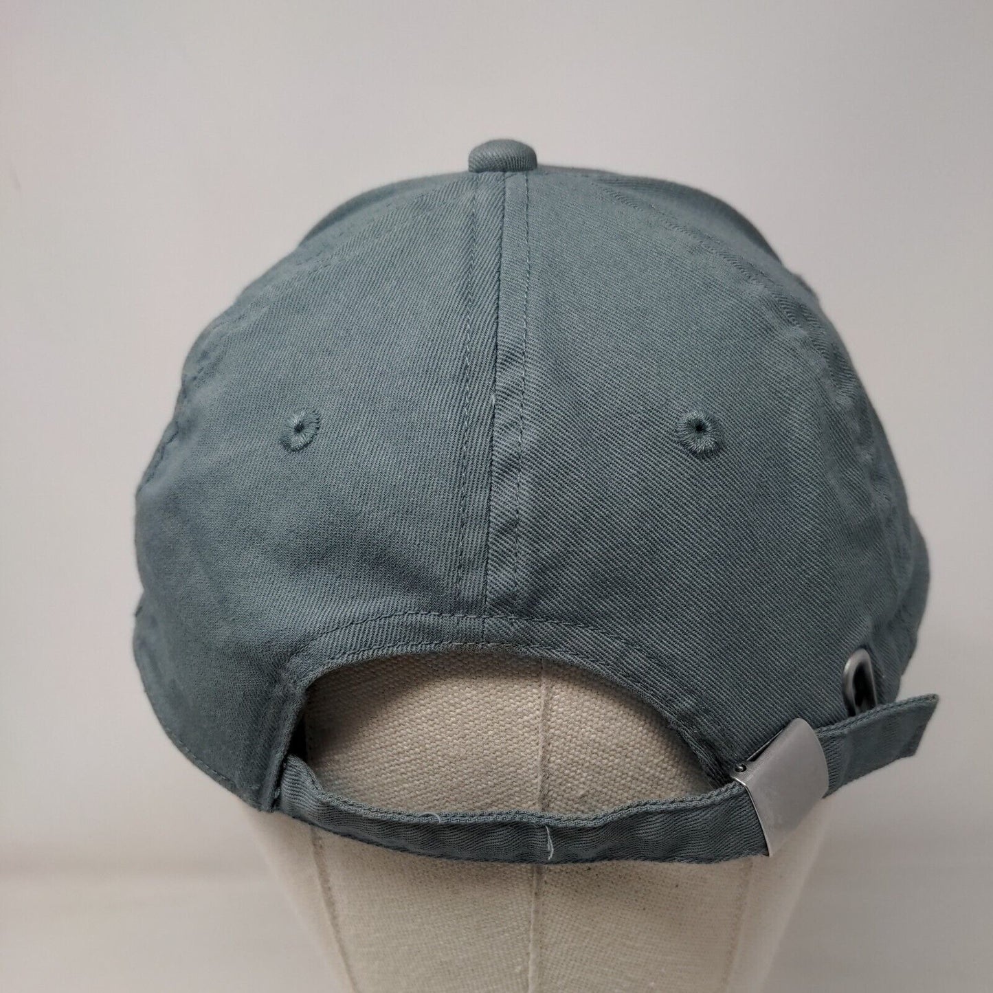 H&M Slideback Hat Greenish-Blue One Size Adjustable Solid 6 Panel Blank