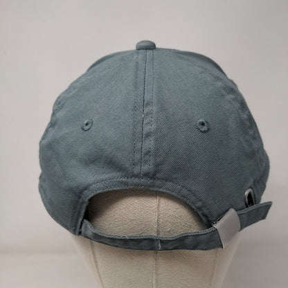 H&M Slideback Hat Greenish-Blue One Size Adjustable Solid 6 Panel Blank
