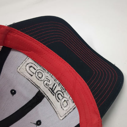 Bamko Costco Wholesale Black Red Trucker Hat One Size Mesh Back Snapback
