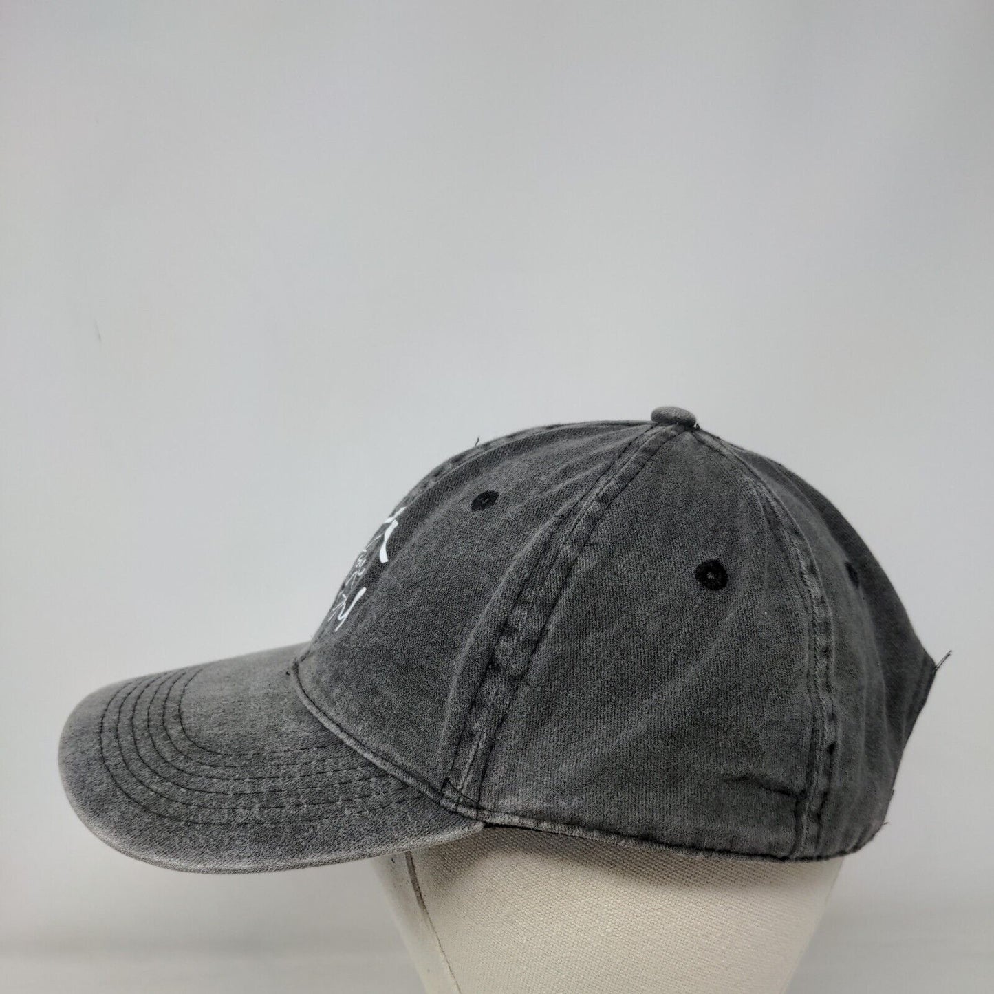 Home Girl Slideback Hat Gray One Size Adjustable 6 Panel Vent Holes
