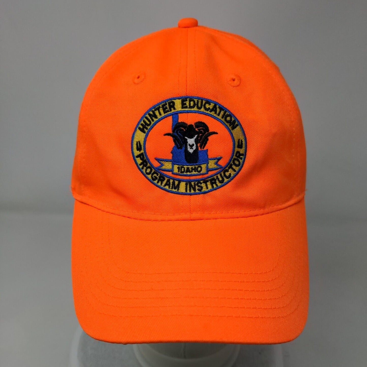 Idaho Hunter Education Program Instructor Strapback Hat Orange OSFM Otto