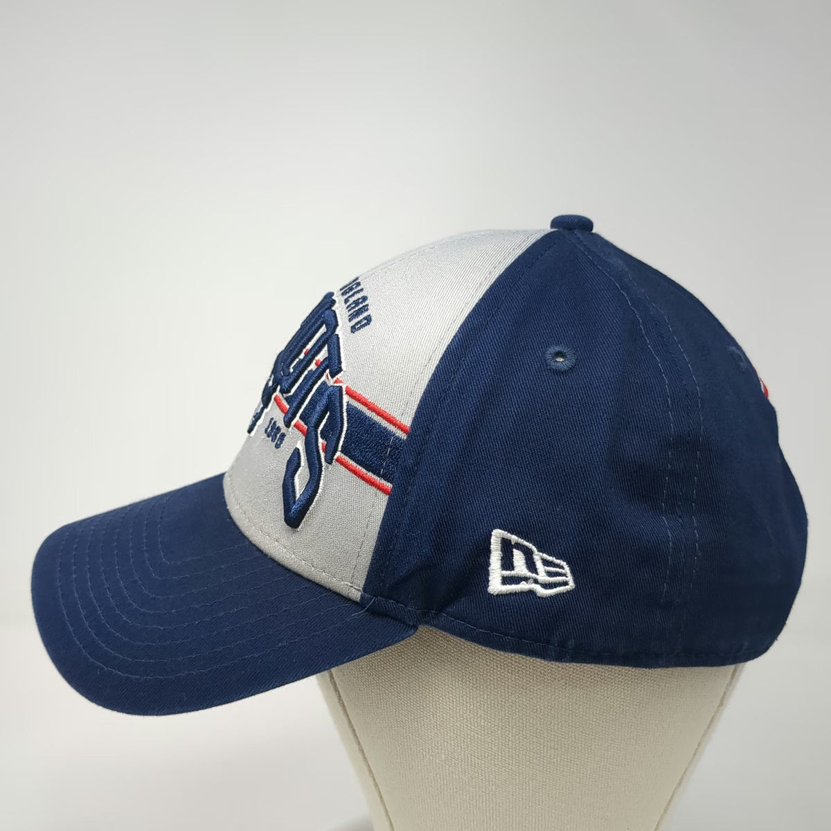 New England Patriots NFL New Era Blue One Size Strapback Hat Embroidered Logo