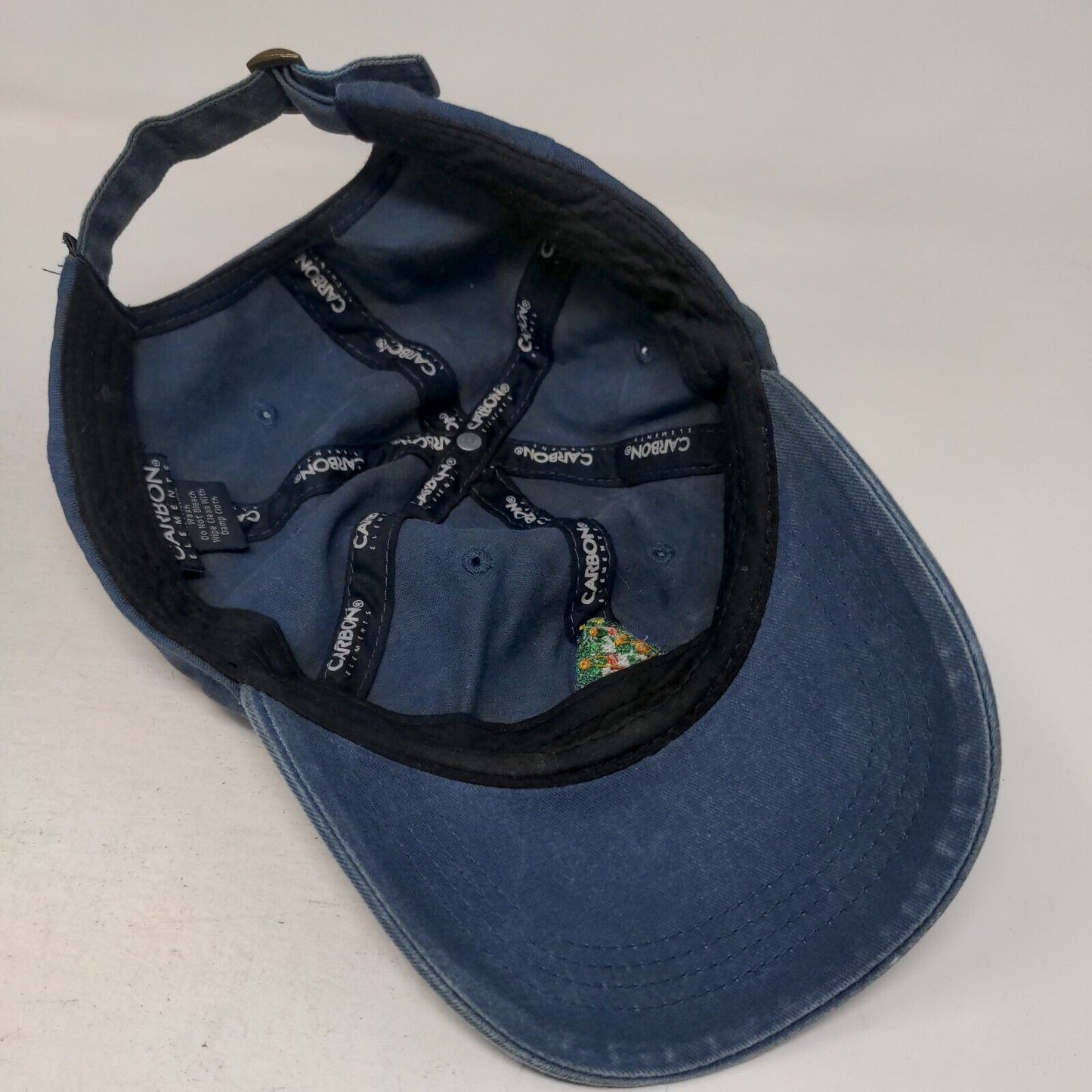 Christmas Tree Slideback Hat Blue OS Adjustable Embroidered Carbon Elements
