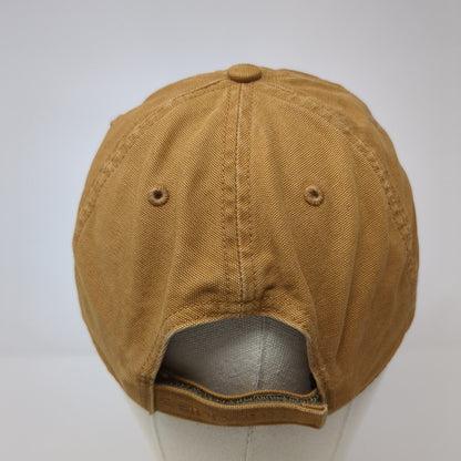 Carhartt Strapback Baseball Cap Brown One Size Adjustable Embroidered 6 Panel