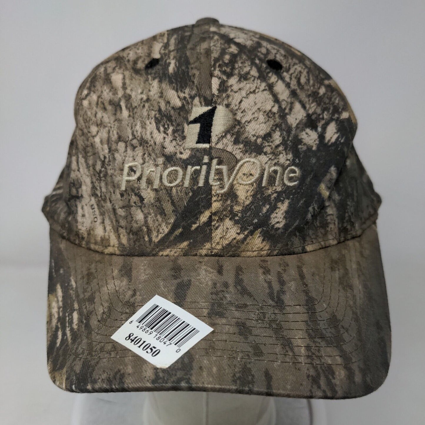 P1 Priority One Snapback Hat Camouflage One Size Adjustable Embroidered 6 Panel