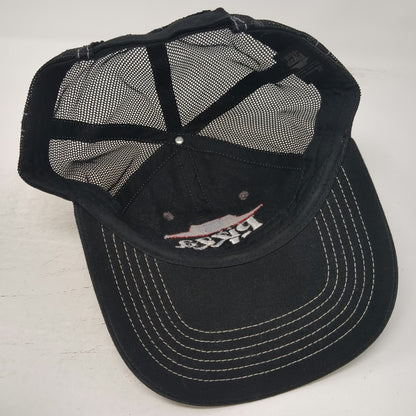IQ Apparel Pizza Hut Black Baseball Cap One Size Mesh Back Strapback Hat Logo
