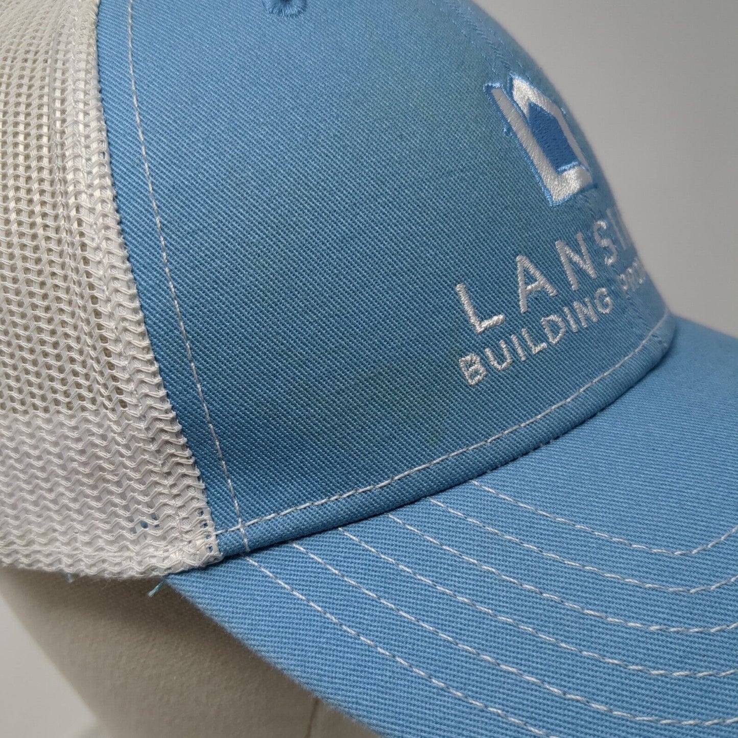 Lansing Building Products Snapback Trucker Hat Blue OS Mesh Back James Hardie