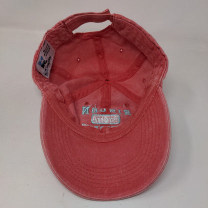 Rincon Puerto Rico Strapback Hat Pink OSFA Solid Embroidered Kaufman