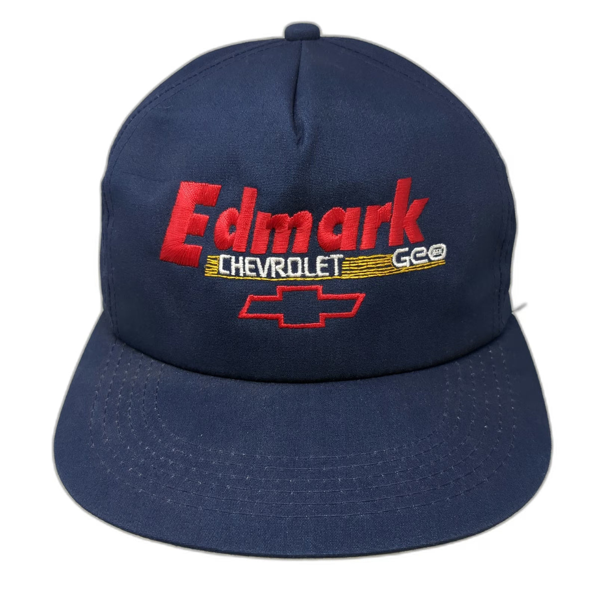 America's Legend Trucker Blue OS Hat Edmark Chevrolet Geo Snapback Vintage