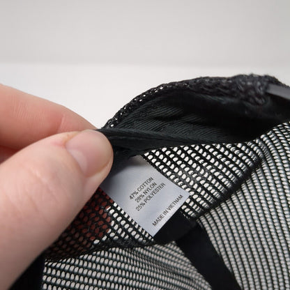 Richardson Snapback Mesh Back Rope Trucker Hat Black One Size Blank