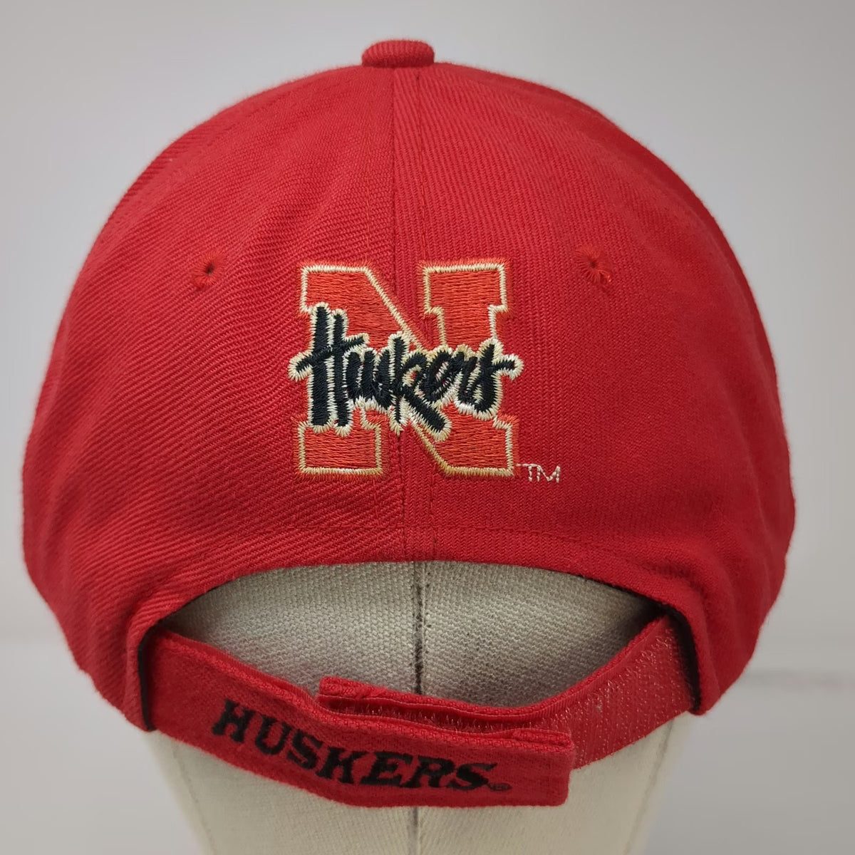 Big Boy Nebraska Cornhuskers NCAA Cap Red Black White One Size Strapback Logo