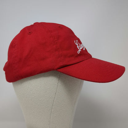 Leinenkugel's Baseball Cap Red One Size Cotton Slideback Script Logo Hat