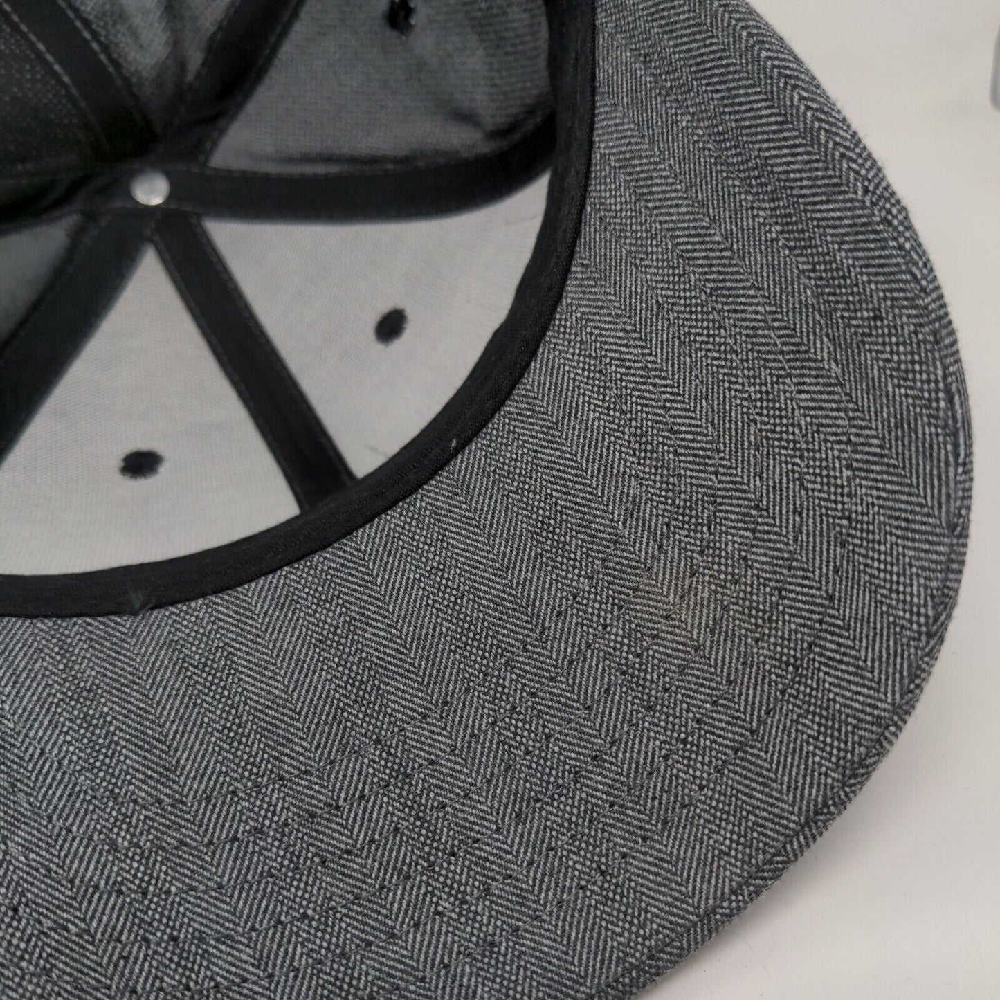 Alfa Romeo Slideback Hat Gray One Size Herringbone Adjustable 6 Panel