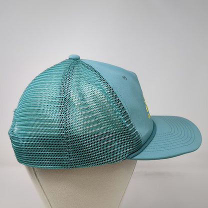 Swannies Golf Trucker Hat Blue One Size Mesh Back Rope Snapback Celebrate Pars