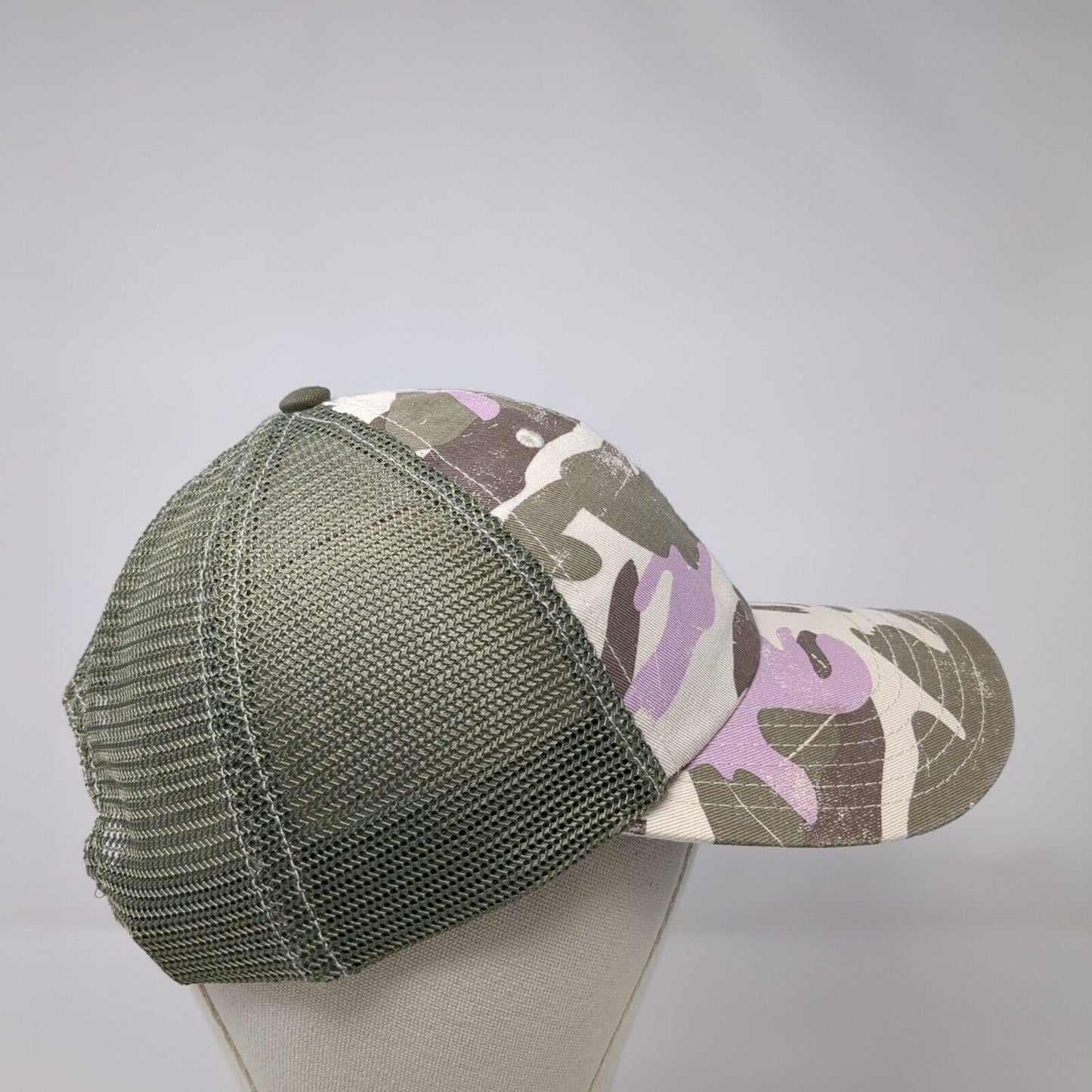 CAT Snapback Trucker Hat Camouflage One Size Adjustable Embroidered Mesh Back