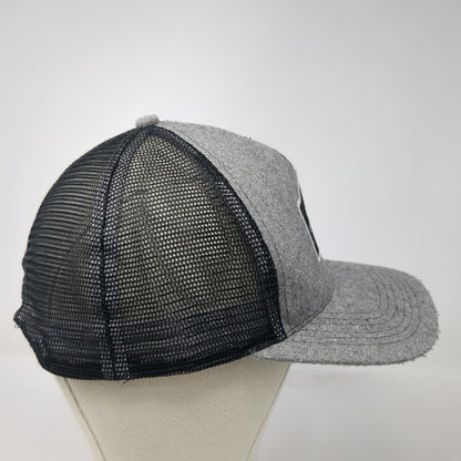 HJ Promotions Gray Trucker Hat One Size Camp Ida-Haven Wool Blend Snapback Logo