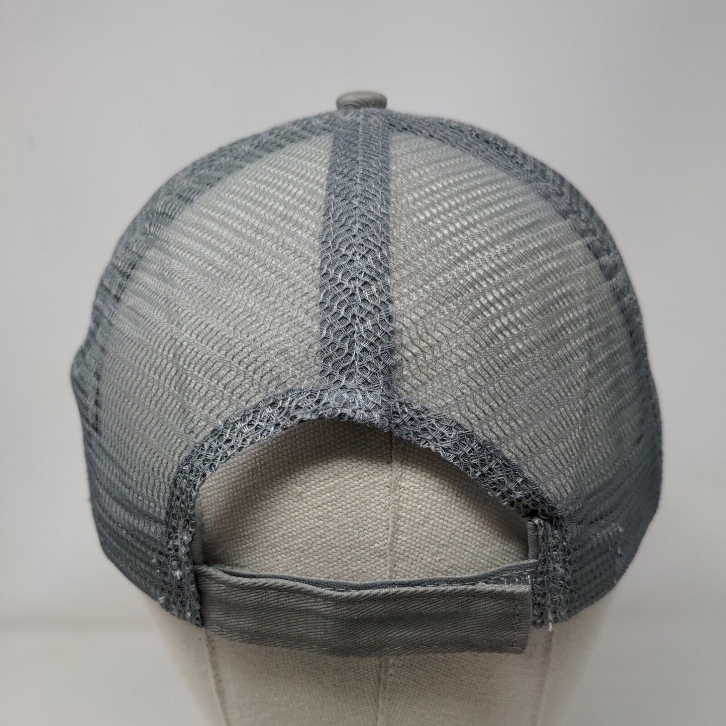 Diamond East International Strapback Mesh Back Trucker Hat Gray One Size