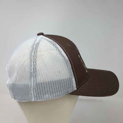 Scheels Trucker Hat Brown One Size Bigfoot Sasquatch Patch Mesh Snapback Outdoor