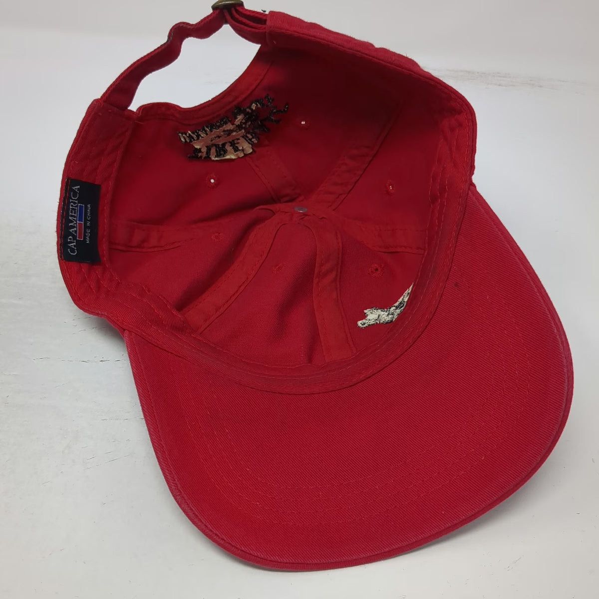 Cap America Fireball Cinnamon Whisky Hat Red One Size Baseball Cap Slideback
