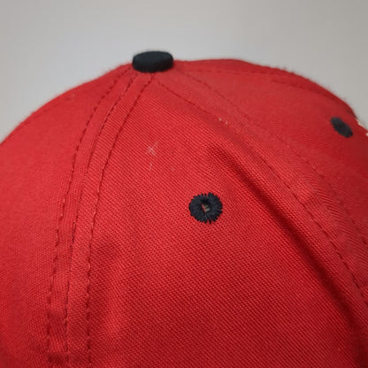 Disney Store Snapback Red Mickey Mouse Plane Crazy Comic Hat USA Vintage