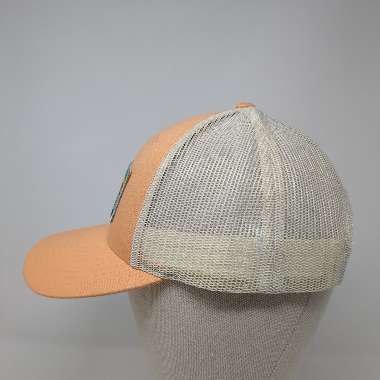 Idaho Snapback Trucker Hat Orange Small Adjustable Mesh Back Richardson