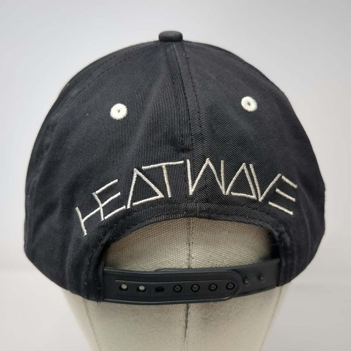 Heatwave 5 Panel Black Hat One Size Palm Tree Patch Snapback Flat Brim Cotton