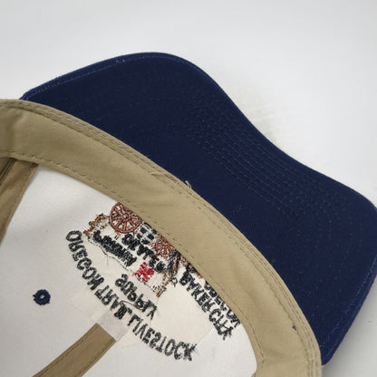 Headliner Baseball Cap Beige Blue One Size Purina Dealer Oregon Trail Supply Hat