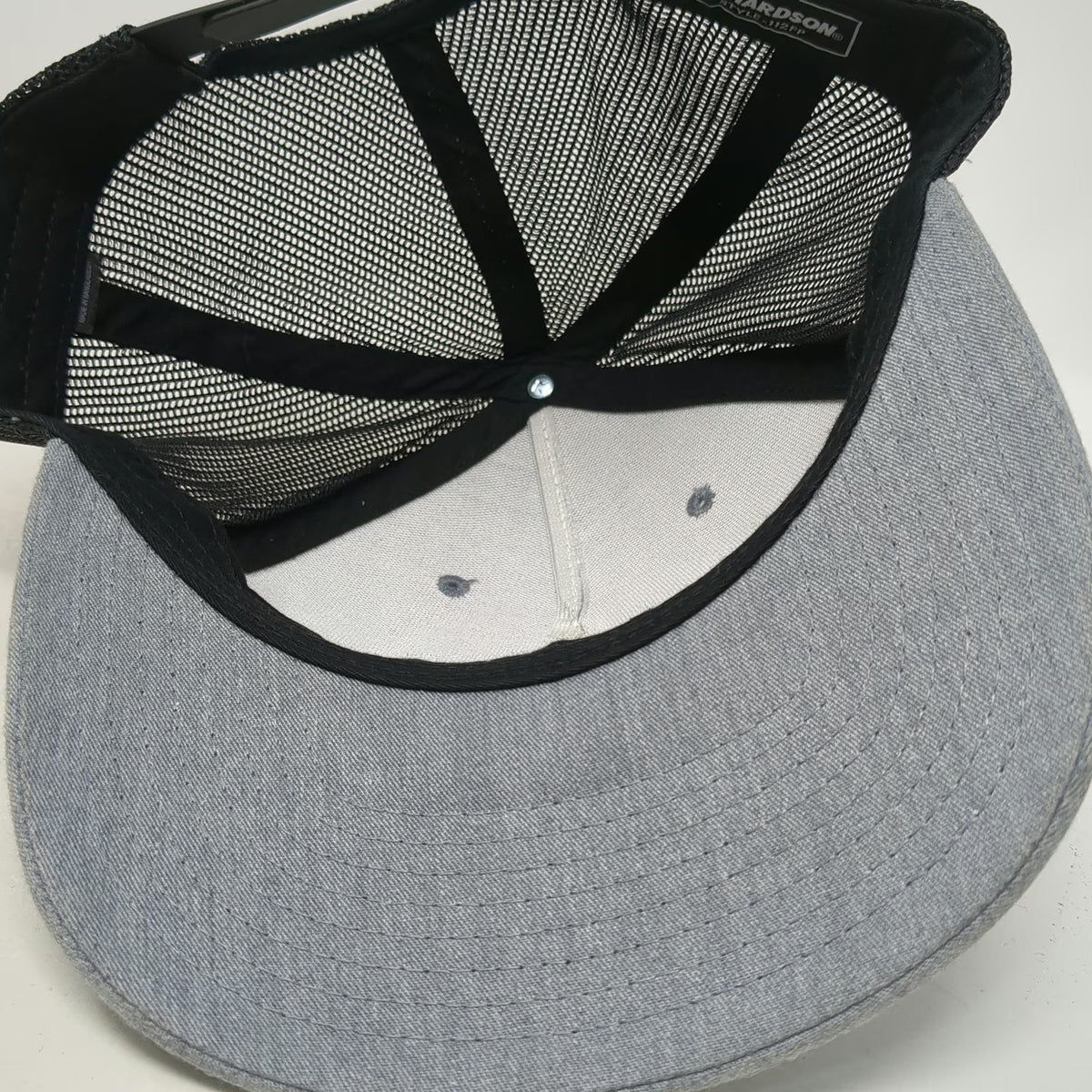 Richardson Trucker Hat Gray One Size Snapback Mesh Mesquite Creek Outfitters