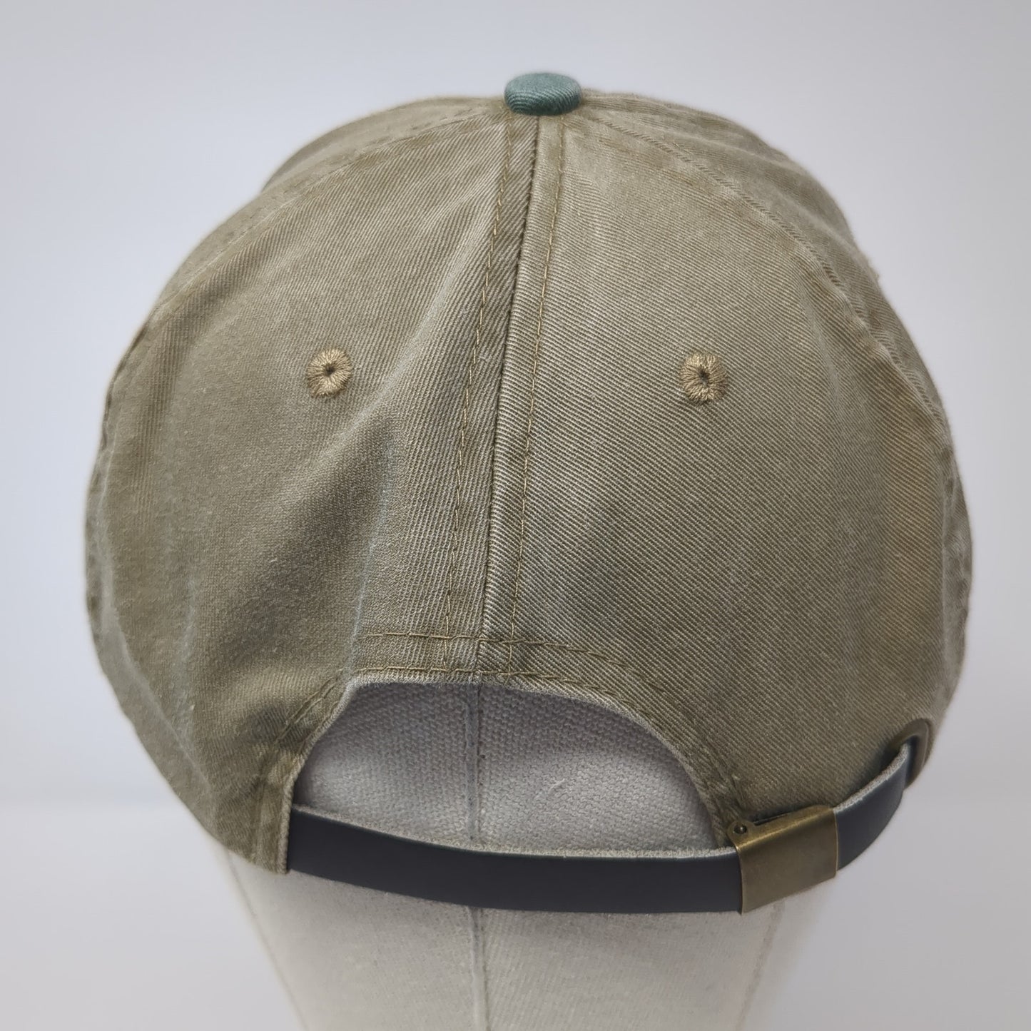 Saint Alphonsus Slideback Hat Multi One Size Colorblock Leather Strap
