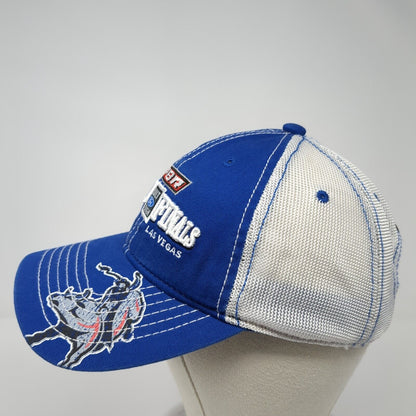 PBR World Finals Strapback Trucker Hat Blue One Size Mesh Back Ford