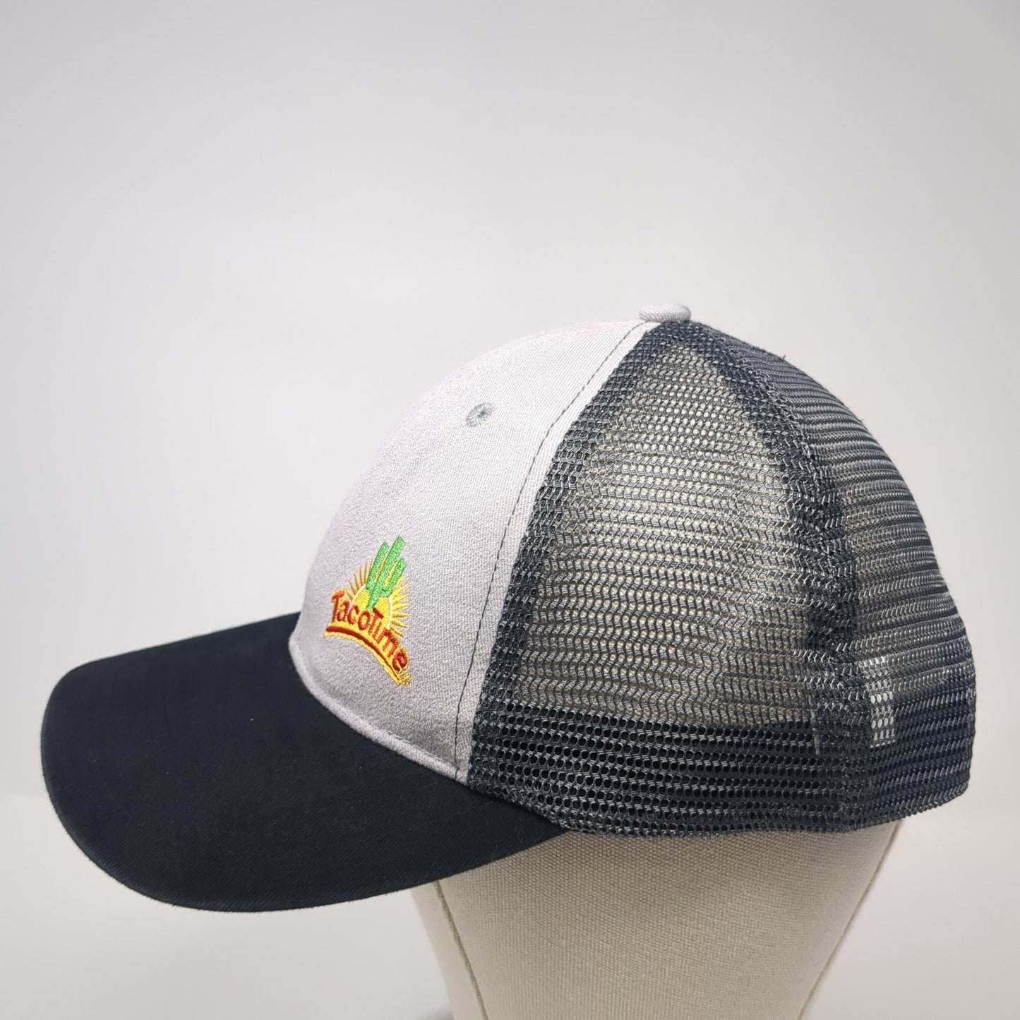 TasoTime Snapback Trucker Hat Gray One Size Adjustable Embroidered Mesh Back