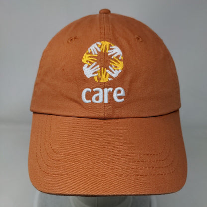 Care Slideback Hat Orange OSFM Adjustable Embroidered 6 Panel KC Caps