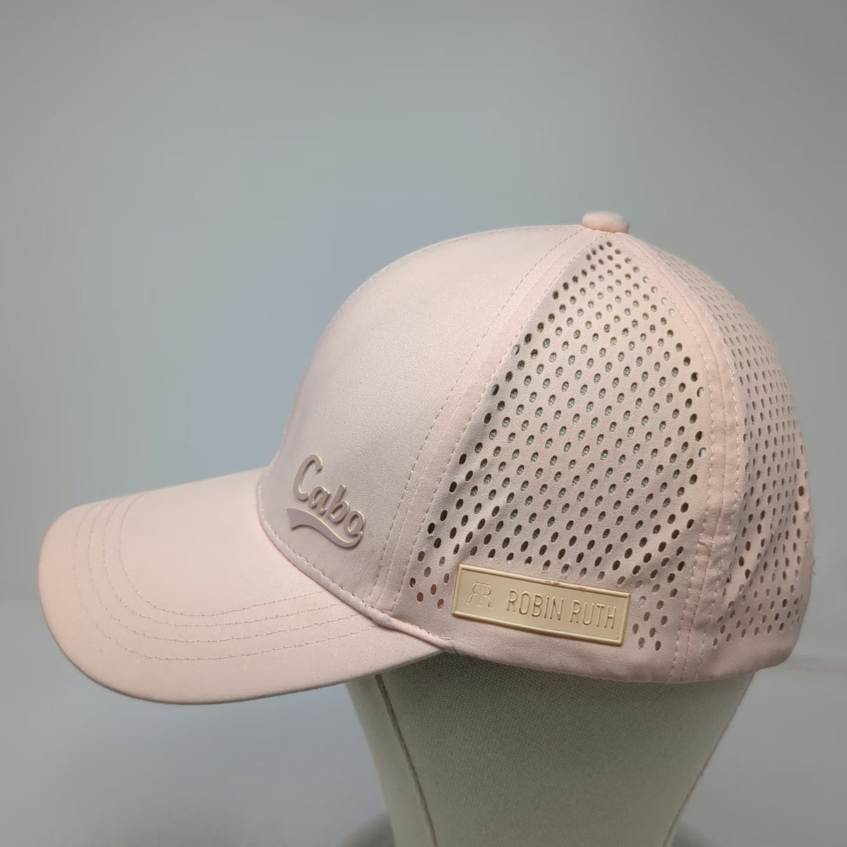Robin Ruth Trucker Hat Pink One Size Cabo Mesh Snapback Script Souvenir Summer