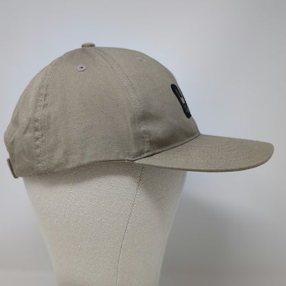 Caterpillar Baseball Cap Beige Black One Size Embroidered Logo Strapback Hat