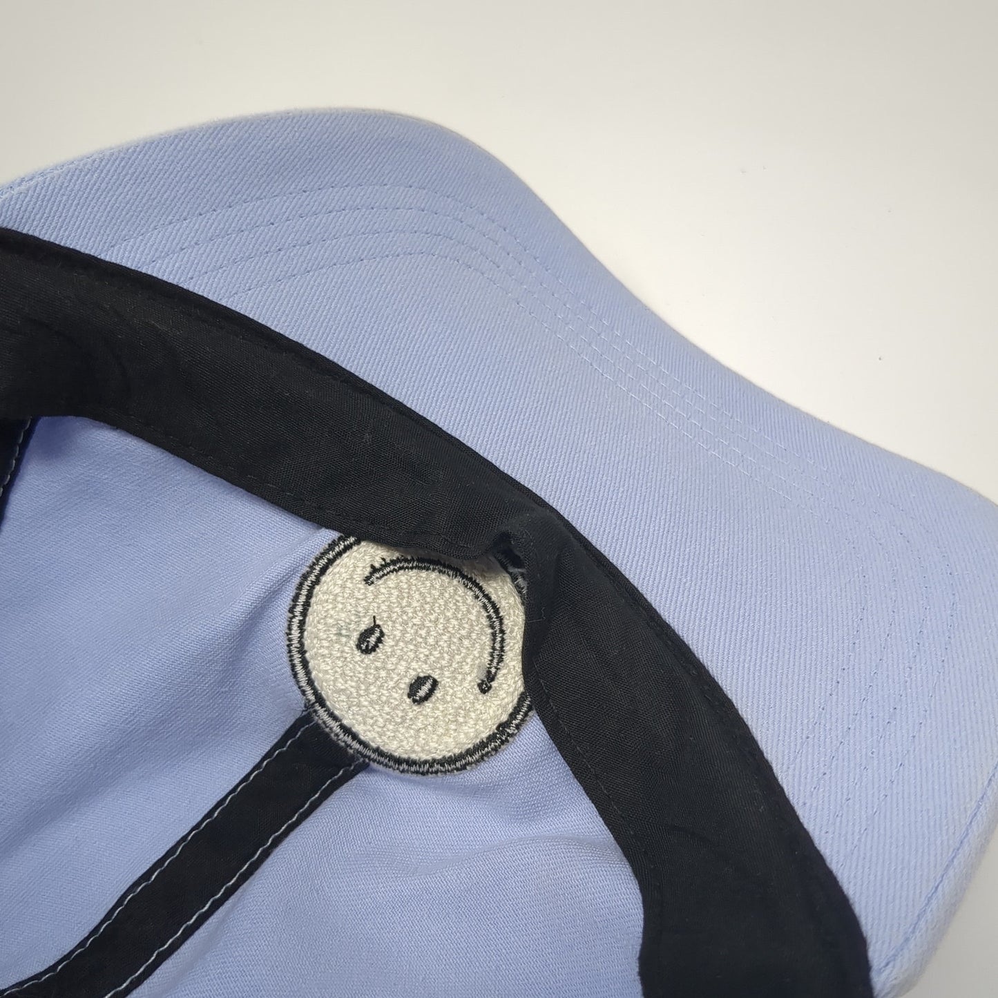 Smiley Face Slideback Hat Blue One Size Adjustable David And Young